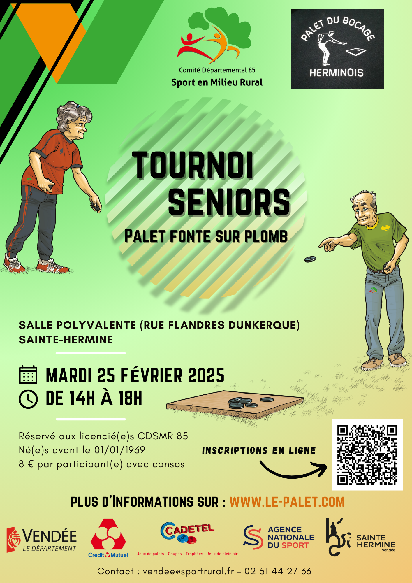 Tournoi séniors palet fonte Sainte-Hermine 2025 !